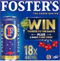 Foster's Lager Beer Can 18x440ml