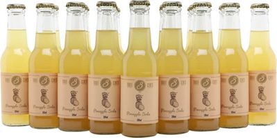 Three Cents Pineapple Soda / Case of 24 Bottles