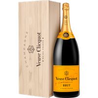 Champagne veuve clicquot - brut carte jaune - salmanazar - en wooden case