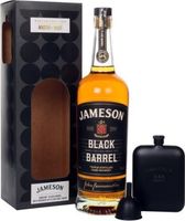 Jameson Black Barrel Gift Set with Hip Flask Blended Whiskey