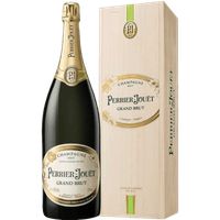 Champagne perrier jouët - grand brut - wooden case - jeroboam