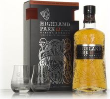 Highland Park 12 Year Old Gift Pack With Two Glasses Single Malt Whisky