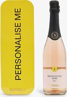 Selfridges Selection Prosecco rosé logo-embossed personalised wine tin