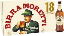 Birra Moretti Premium Lager 18x330ml Bottles