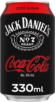 Jack Daniel's and Coca-Cola Zero 330ml
