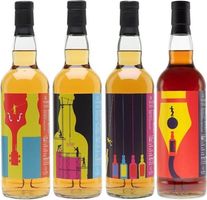 The Whisky Trail Silhouettes Series Set / 4x70cl Scotch Whisky