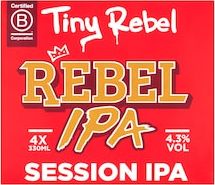 Tiny Rebel Rebel IPA Session IPA 4x330ml