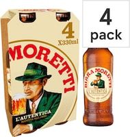 Birra Moretti Premium Lager 4x330ml