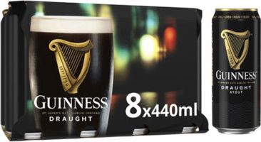Guinness Draught Stout Beer 8 x 440ml