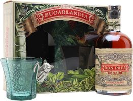 Don Papa 7 Year Old Small Batch Rum / Glass Set Single Modernist Rum