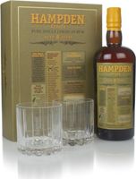 Hampden Estate 8 Year Old Gift Pack with 2x Glasses Dark Rum
