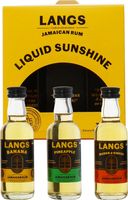 Langs Liquid Sunshine Gift Pack 3 X Jamaican Rum 50ml