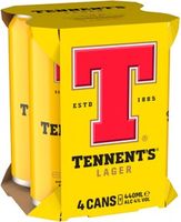 Tennents Lager 4% Abv