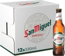 San Miguel Especial Lager Beer Bottle 12x330m...