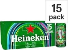 Heineken Lager Beer Can 15x440ml