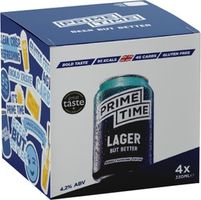 Prime Time Lager 4x330ml