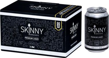 SkinnyBrands Premium Lager Cans