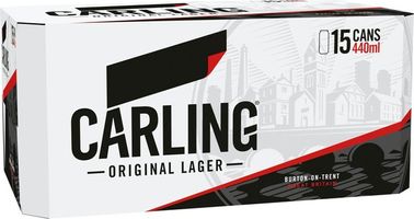 Carling Original Lager Beer 15x440ml