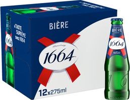 Kronenbourg 1664 Bière Blanc Premium Lager 12x275ml