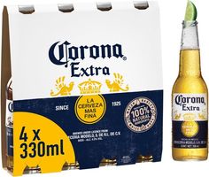 Corona Extra Premium Lager Beer Bottles 4x330ml