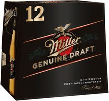 Miller Genuine Draft Lager 12x330ml